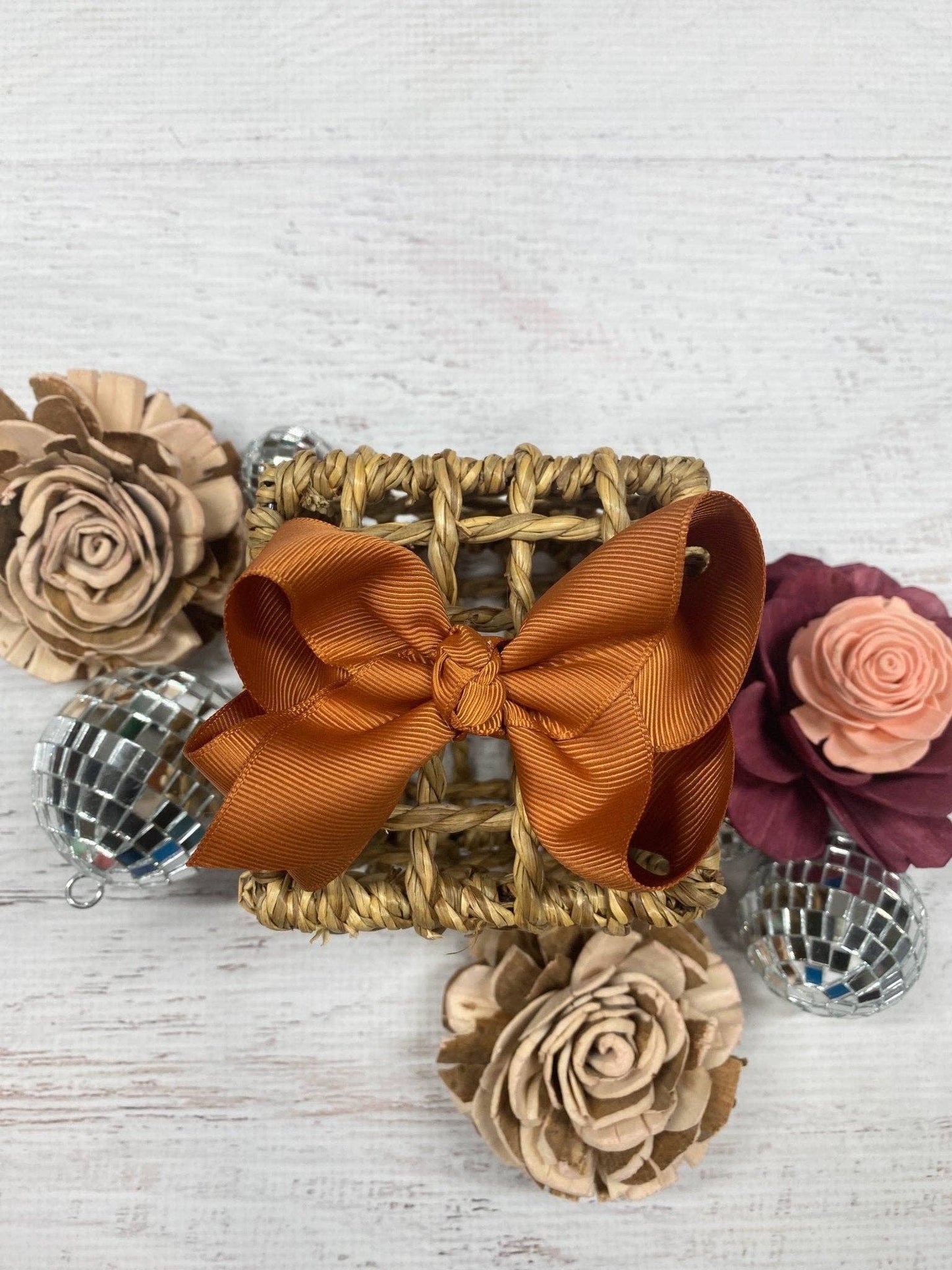Hair Bow Essential Grosgrain Alligator Clip 4"
