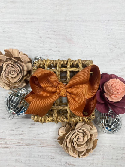 Hair Bow Essential Grosgrain Alligator Clip 4"