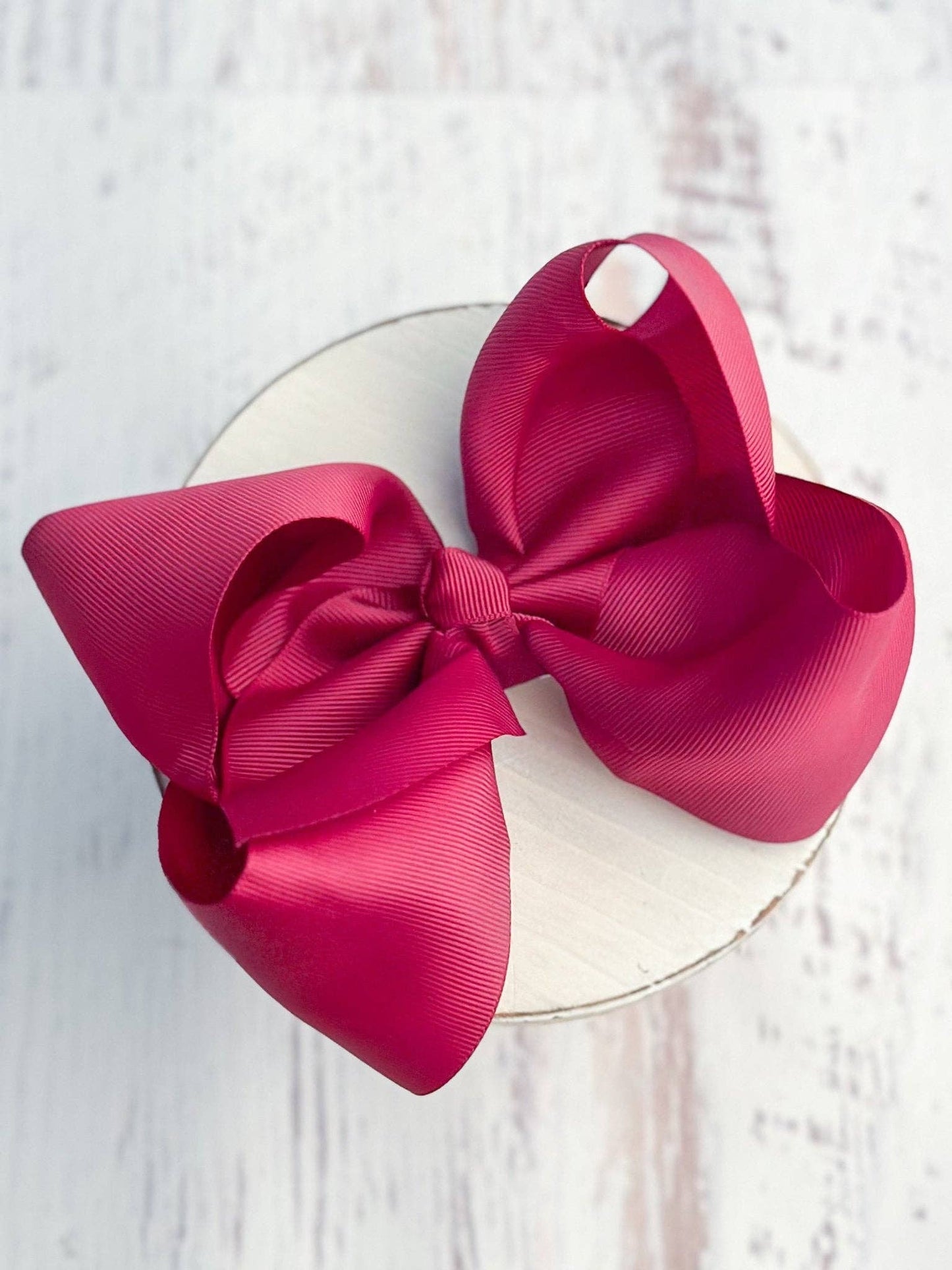 Hair Bow Texas Size Grosgrain Alligator Clip 6.5"
