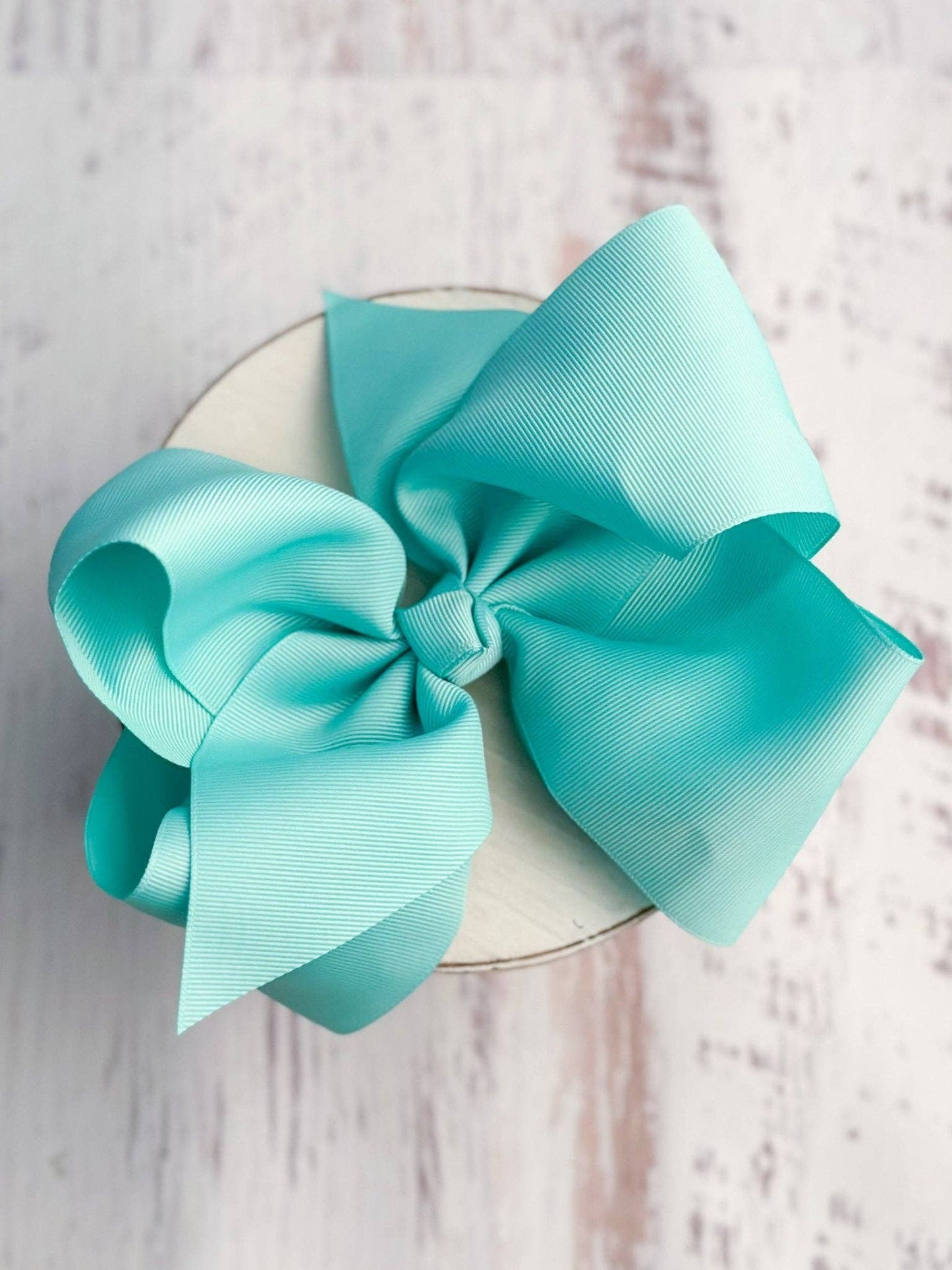 Hair Bow Texas Size Grosgrain Alligator Clip 6.5"