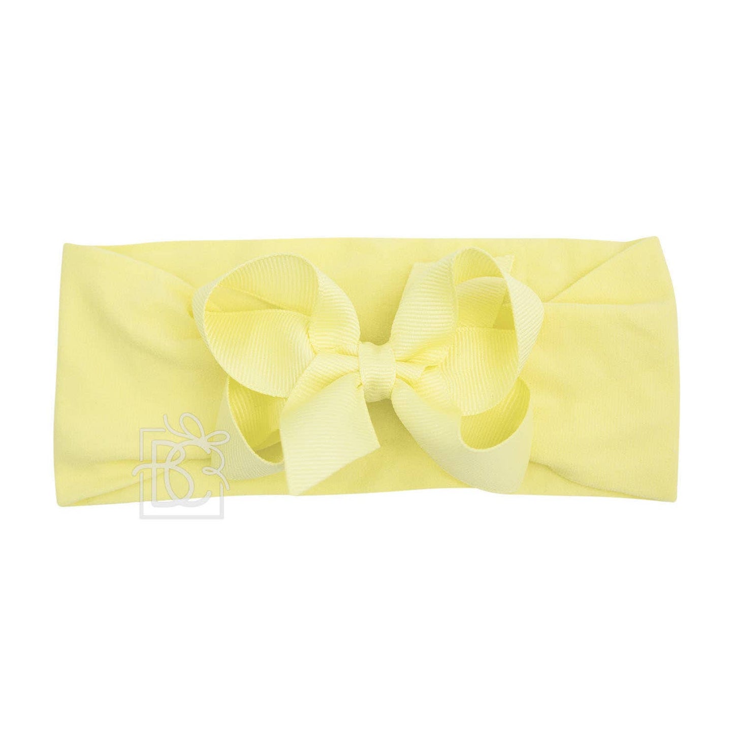 Hair Bow WIDE PANTYHOSE HEADBAND W/CLASSIC GROSGRAIN