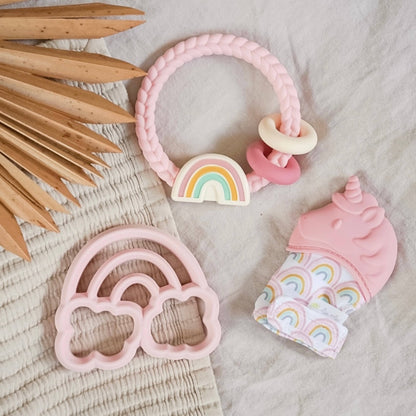Teether Ritzy Rattle™ Rainbow Silicone