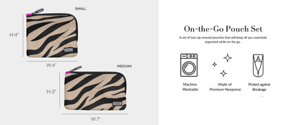 KUSSHI On-the-Go Pouch Set (Multiple Colors)