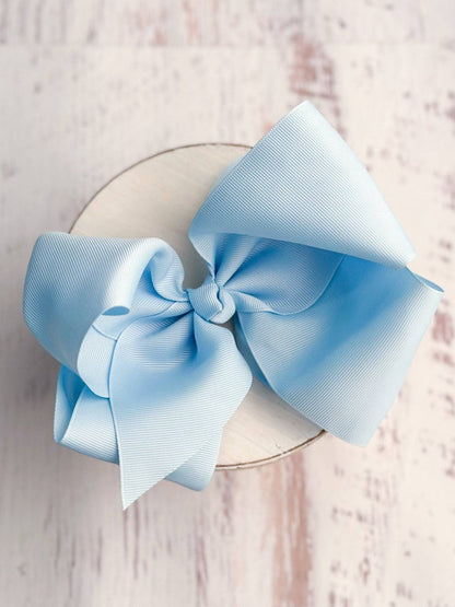 Hair Bow Texas Size Grosgrain Alligator Clip 6.5"