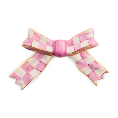 Mackenzie-Childs Bow Hope Pink Check