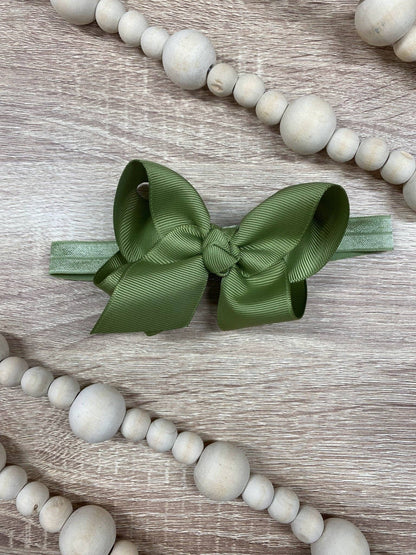 Hair Bow Essential Grosgrain - Headband - 4"