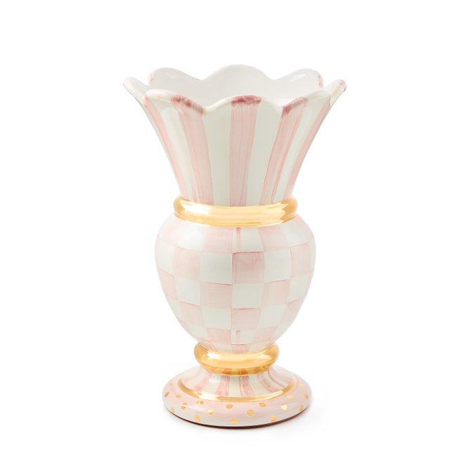 Mackenzie-Childs Vase Great Check Ceramic