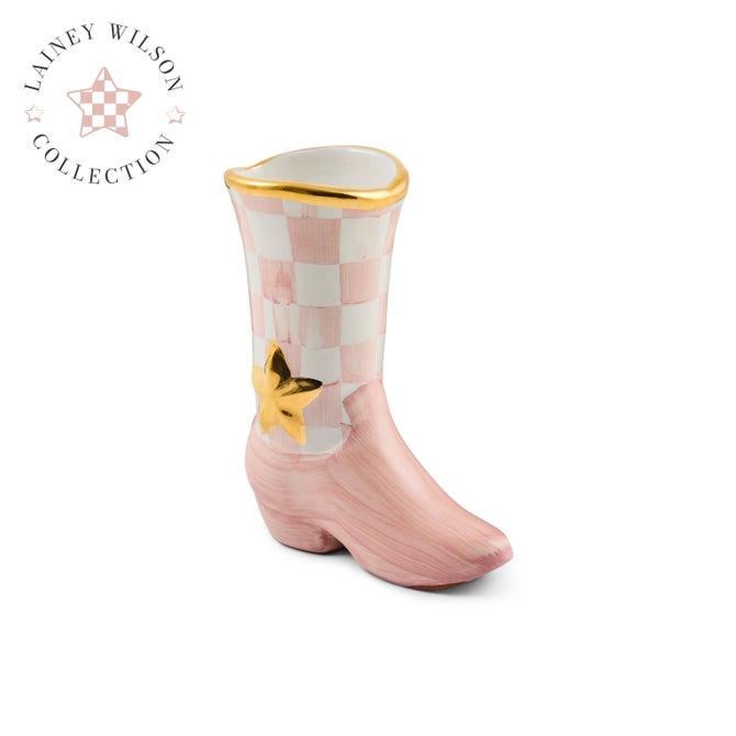 Lainey Wilson x MC Cowboy Boot Bud Vase