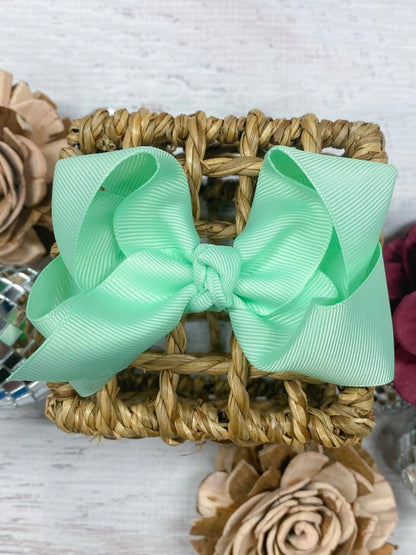 Hair Bow Essential Grosgrain Alligator Clip 4"