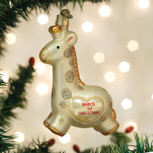 Ornament Baby's First Christmas Giraffe