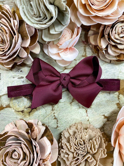 Hair Bow Essential Grosgrain - Headband - 4"