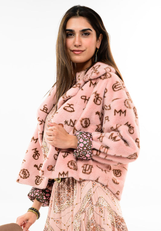 Ivy Jane JACKET BRANDED FUR BLUSH