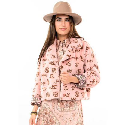 Ivy Jane JACKET BRANDED FUR BLUSH