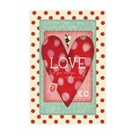 Flag Vintage Valentine Burlap Garden