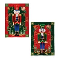 Flag Joyful Traditions Burlap Double Sided