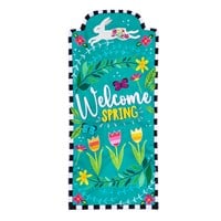 Flag Welcome Spring Bunny