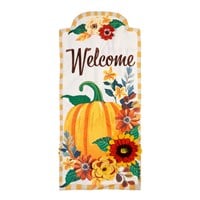 Flag Fall Floral Pumpkin