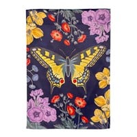 Flag Butterfly Garden Suede Garden