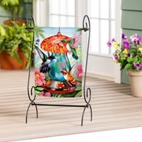 Flag Feeder Frenzy Suede Garden 12.5x18