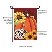 Flag Animal Print Pumpkin Suede