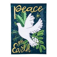 Flag Peace On Earth Applique