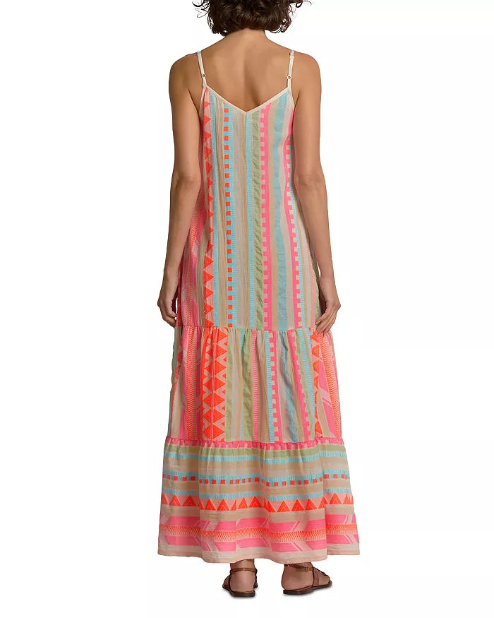 Elan Dress Maxi Tiered Spag Straps