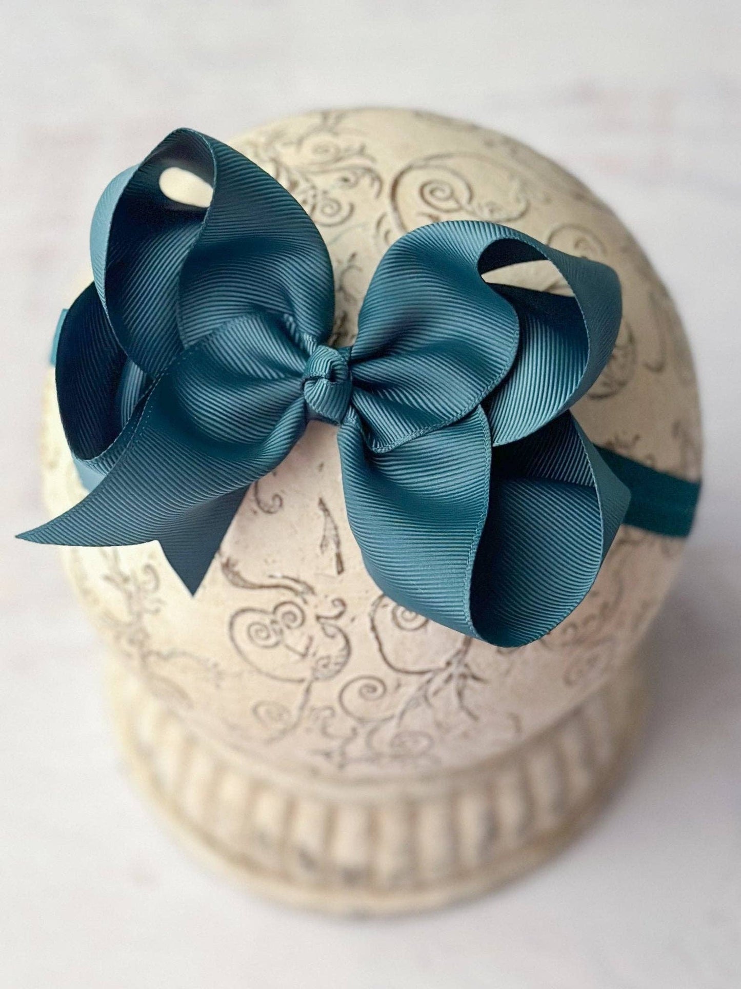 Hair Bow Classic Grosgrain - Satin Headband - 4.5"