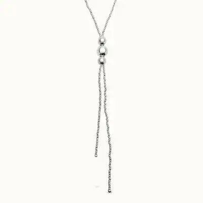 silver lariat necklace 