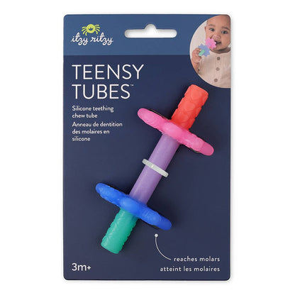 Teether Teensy Tubes™ Pink Rainbow