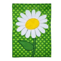 Flag White Daisy Basic Applique