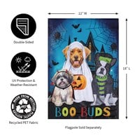 Flag Boo Buds Applique