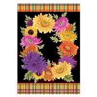 Flag Fleur Of Mums Applique