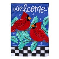Flag Welcome Winter Friends Applique