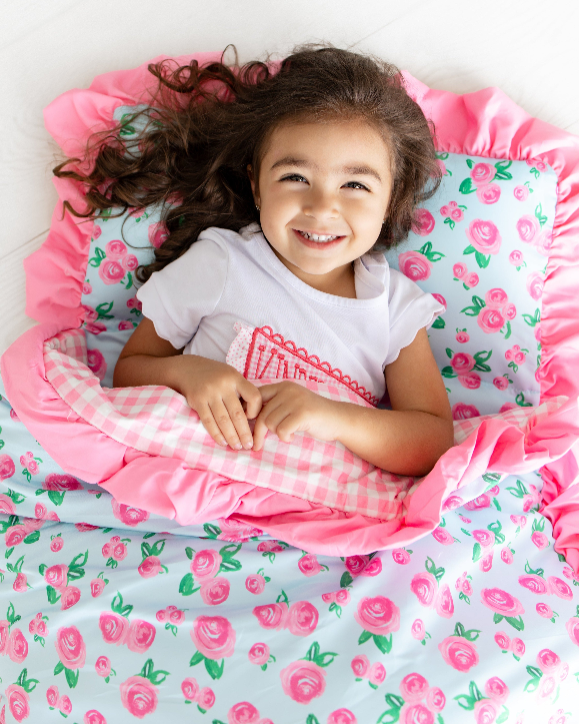 Nap Mat - Watercolor Roses Girls