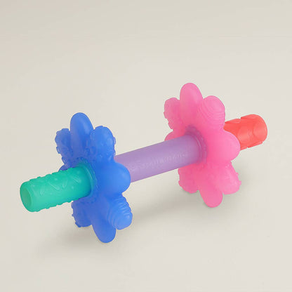 Teether Teensy Tubes™ Pink Rainbow