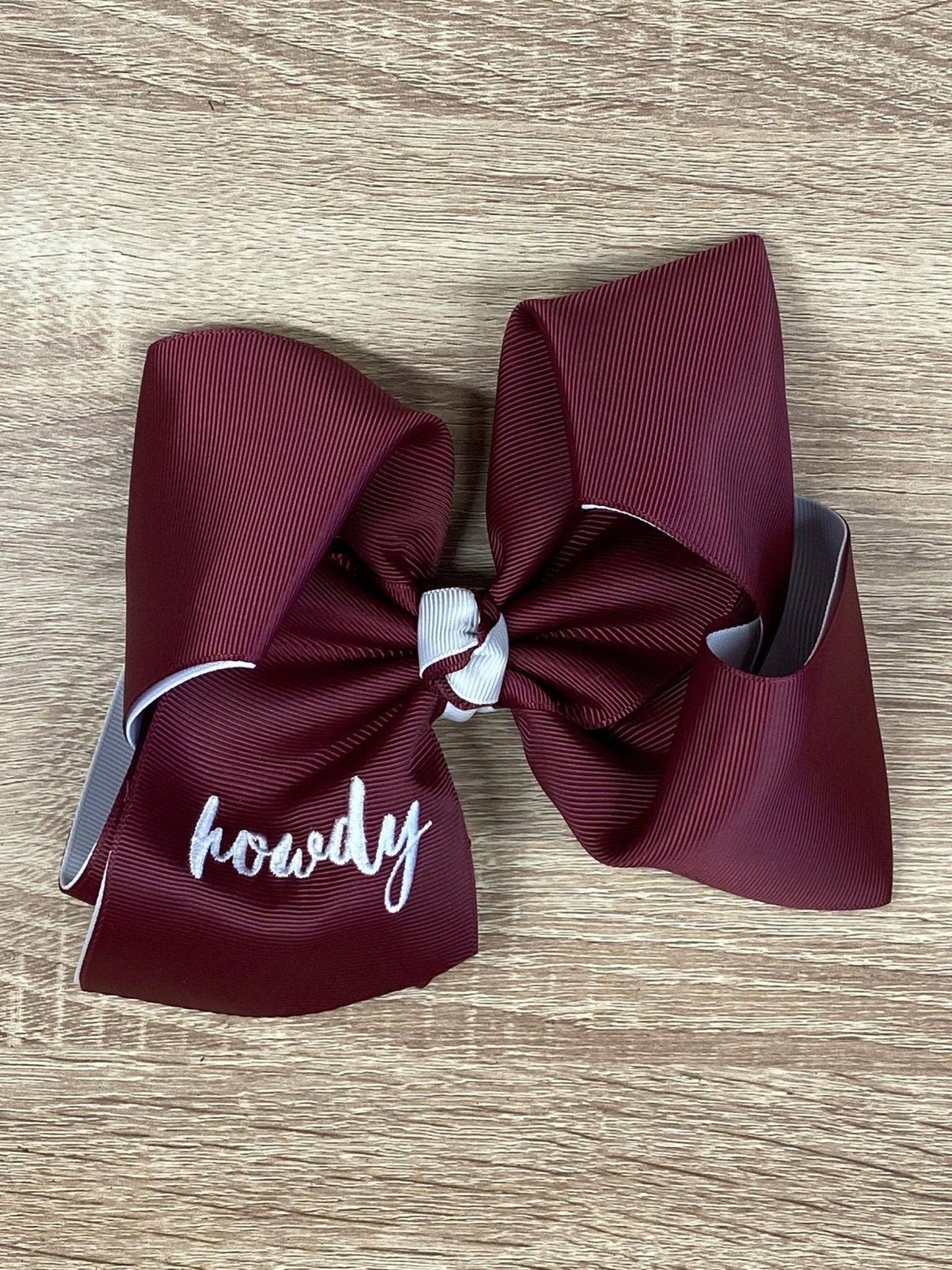 Hair Bow Double Layer School Spirit  Game Day Team
