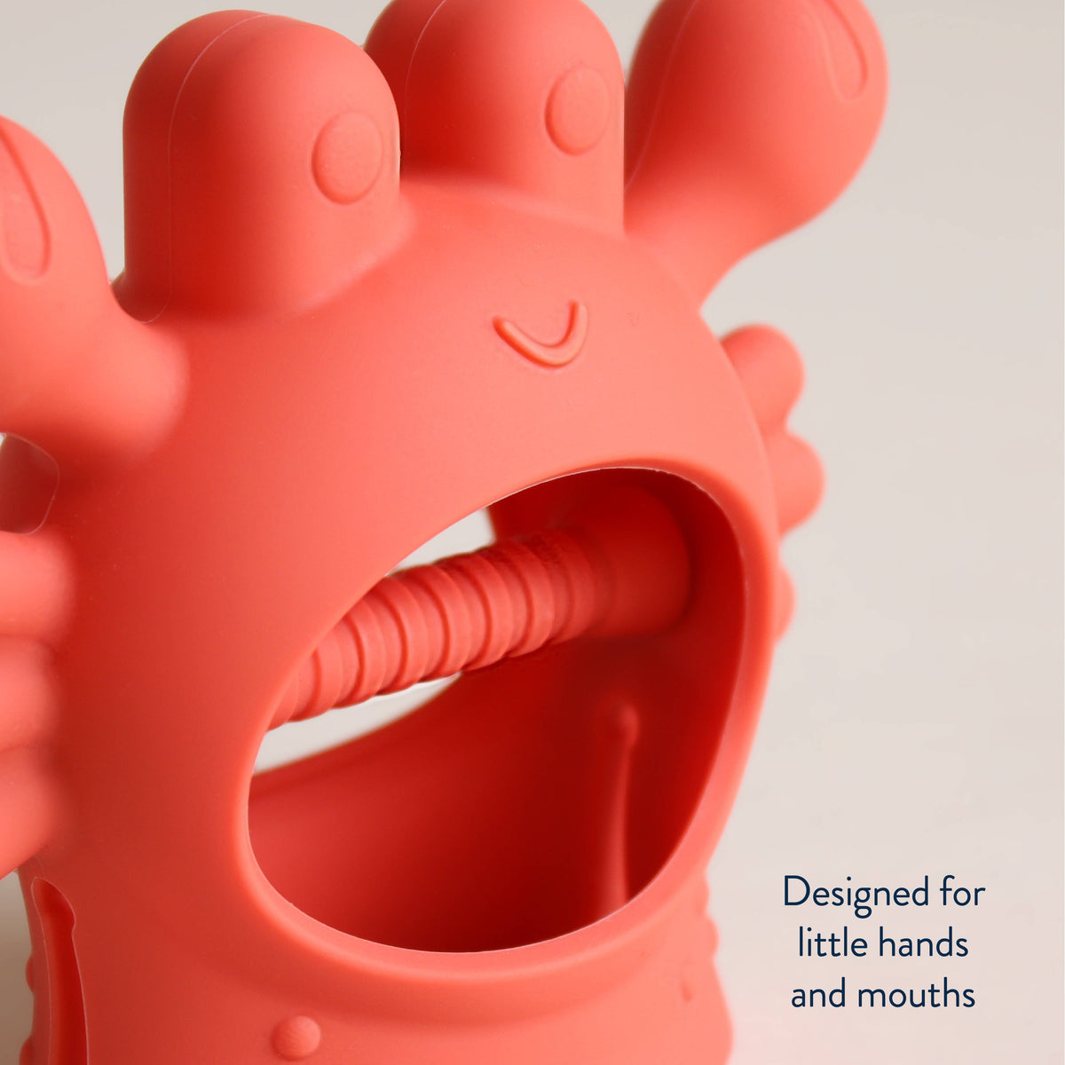 Teether Crab Bitzy Grip™ Silicone