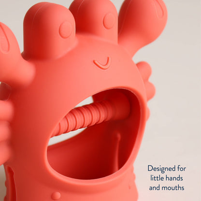 Teether Crab Bitzy Grip™ Silicone