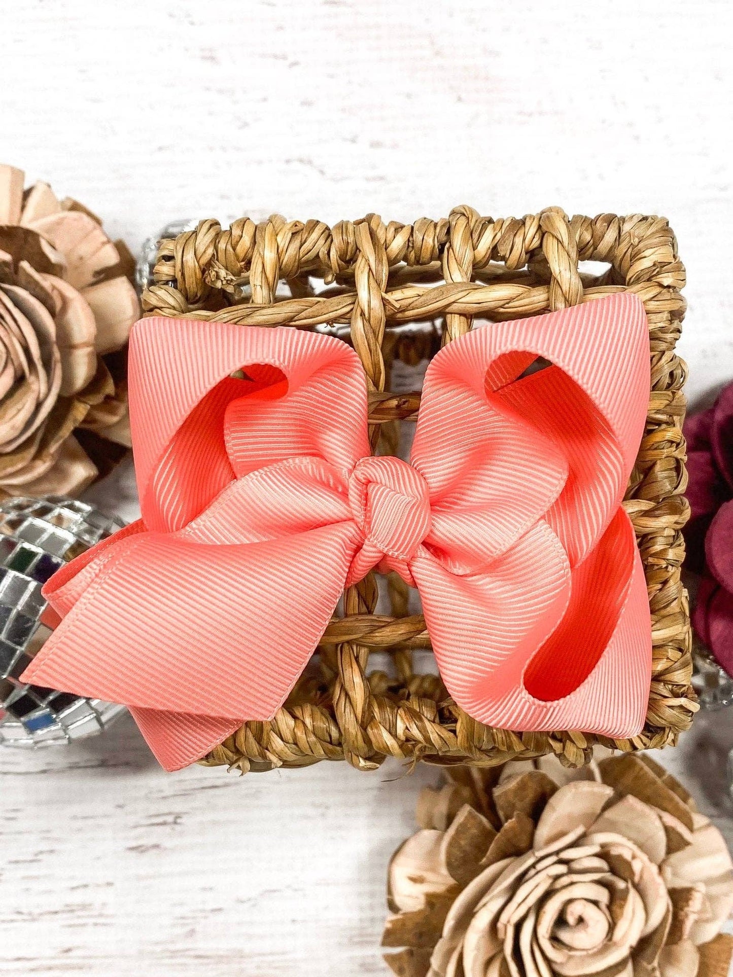 Hair Bow Essential Grosgrain Alligator Clip 4"