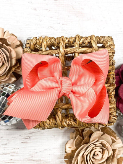 Hair Bow Essential Grosgrain Alligator Clip 4"