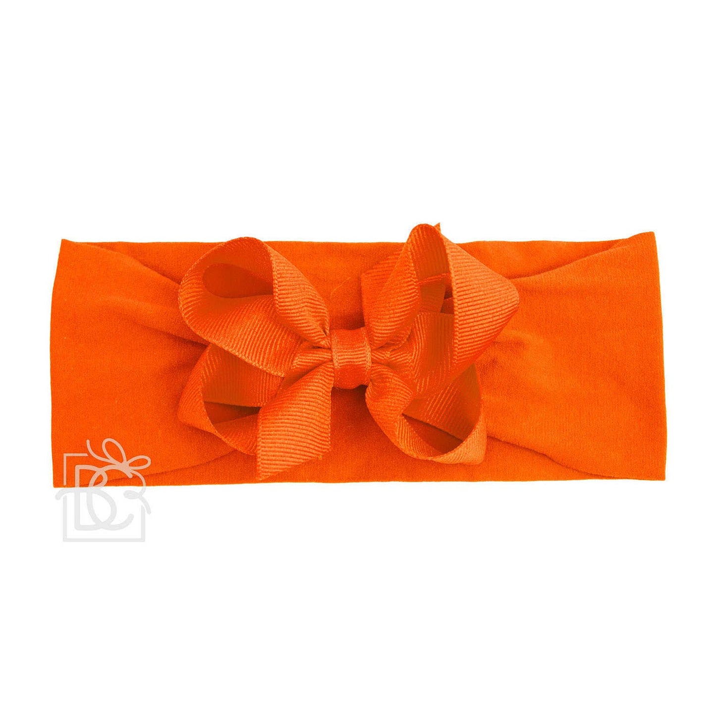 Hair Bow WIDE PANTYHOSE HEADBAND W/CLASSIC GROSGRAIN