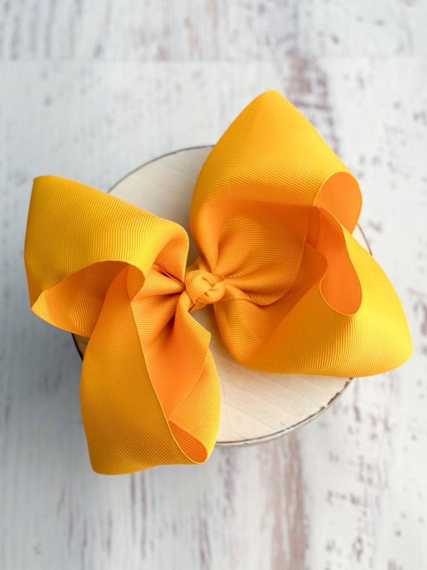 Hair Bow Texas Size Grosgrain Alligator Clip 6.5"