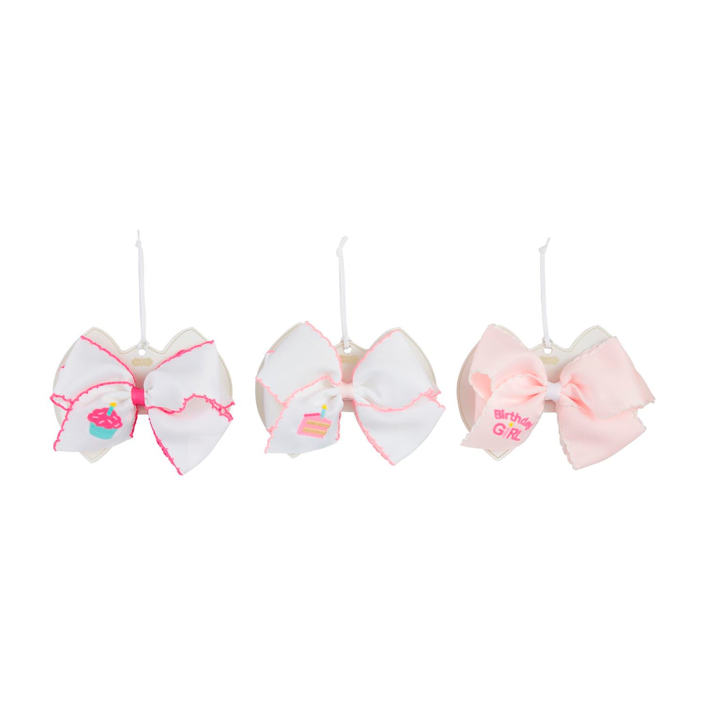 Bow Birthday Embroidered