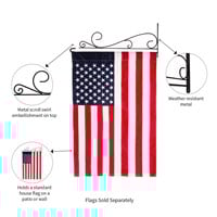 Flag Hanger Swirl Wall-Mount House