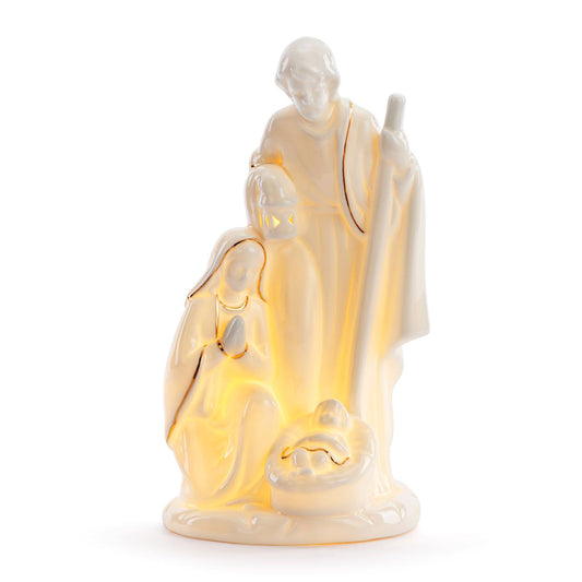 Figure Holy Family Ceramic LED - 5x10in