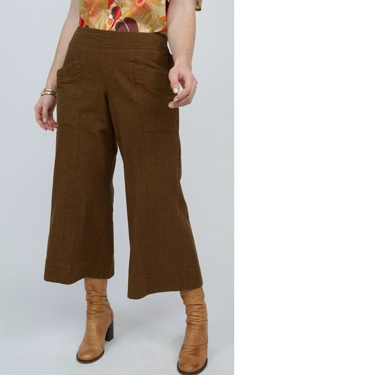 brown crop pant