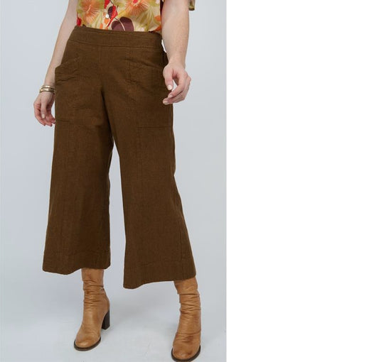 brown crop pant