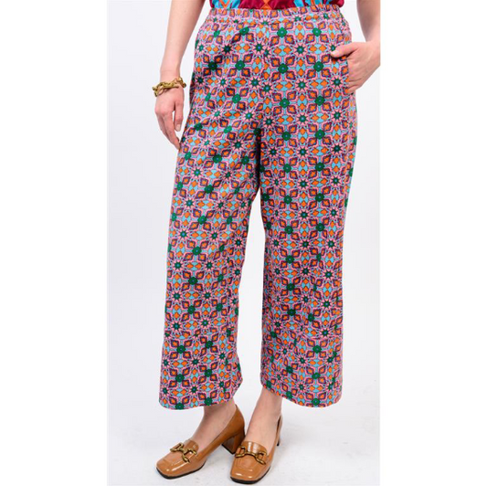 Ivy Jane PANT BARREL TILE PRINT