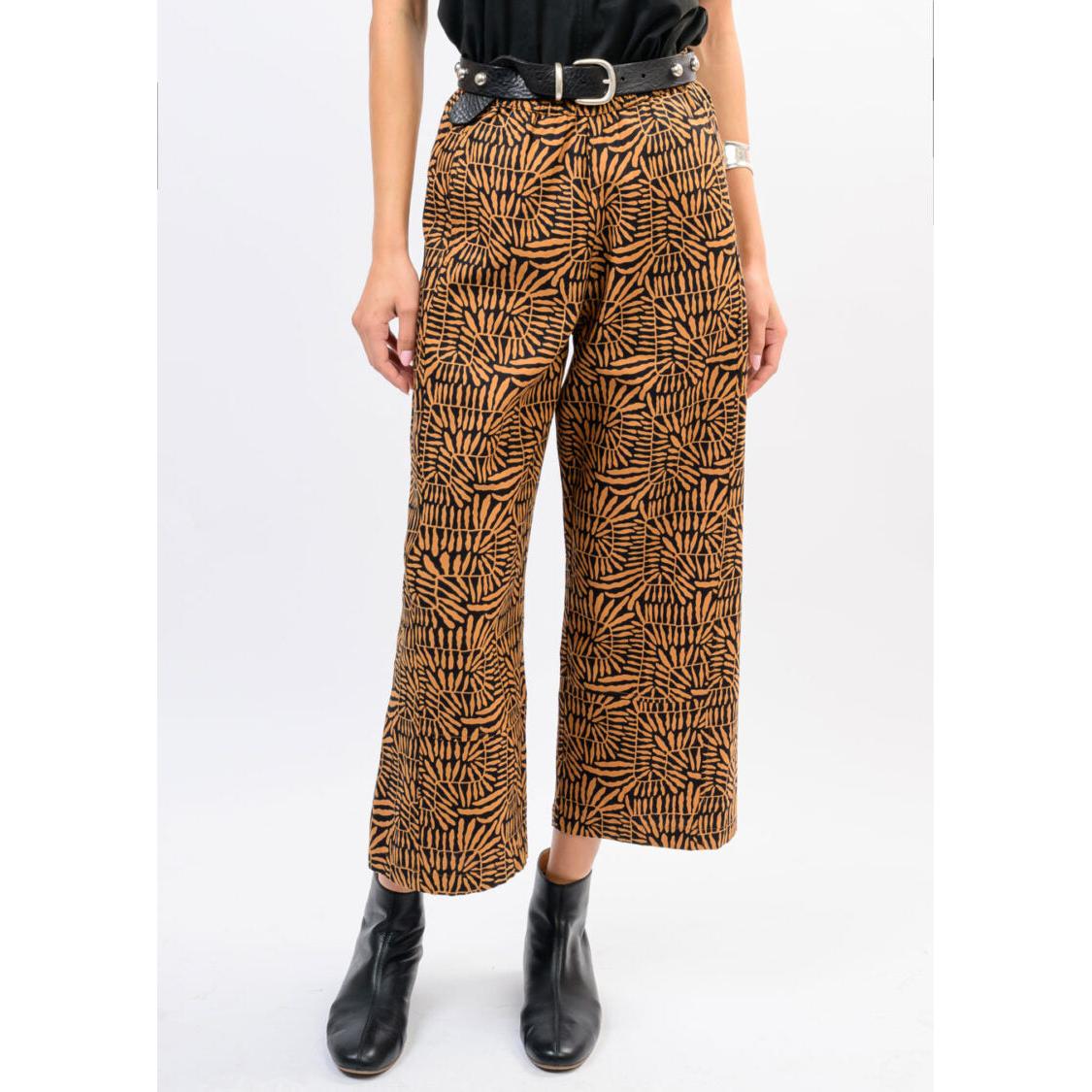 Ivy Jane Pants Barrel - BLACK / BROWN