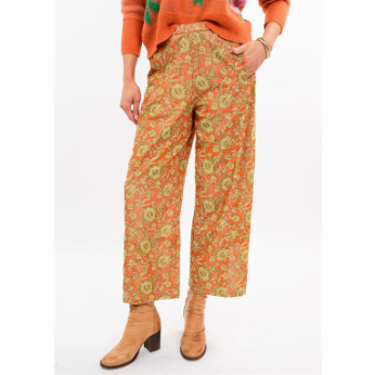 IVY JANE PANTS BARREL CORDUROY ORANGE